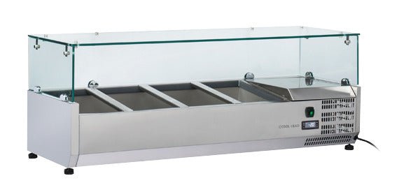 Anvil 1200 Glass Refrigerated Ingredient Well VRX1200 - Whisk Hospitality - VRX1200