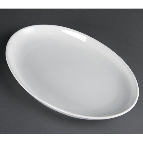 Olympia Whiteware French Deep Oval Plate White - 365mm 14 1/4" (Box 2) CC891 - Whisk Hospitality - CC891