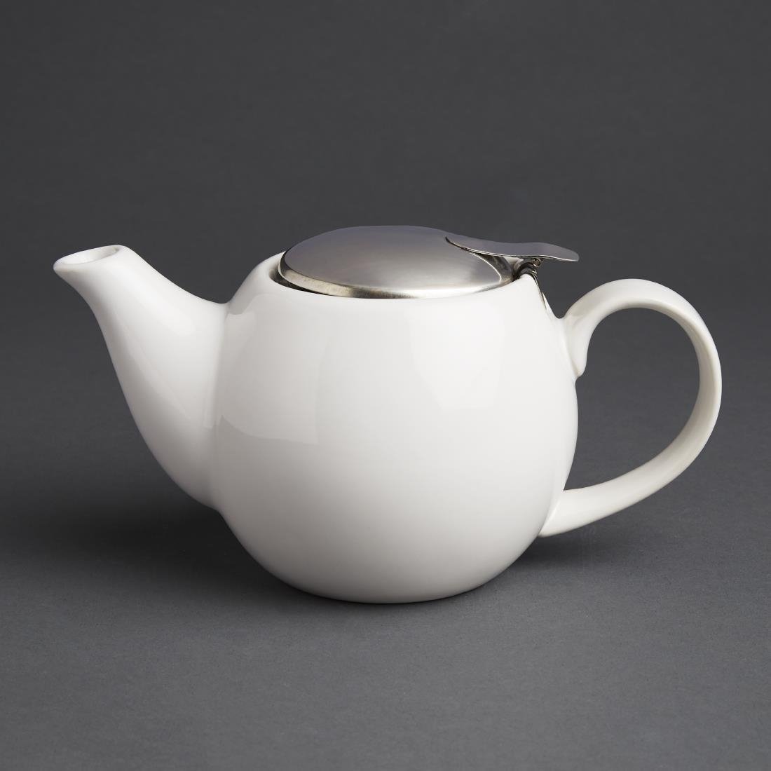 Olympia Cafe Teapot White - 510ml (Box 1) GM593 - Whisk Hospitality - GM593