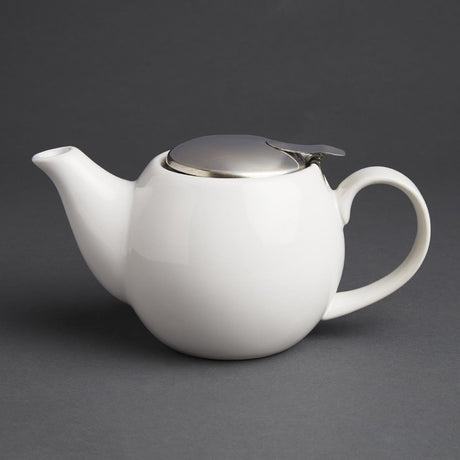 Olympia Cafe Teapot White - 510ml (Box 1) GM593 - Whisk Hospitality - GM593