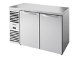 True Refrigeration Bar Refrigerator Stainless Steel Ext 2 Solid Swing Doors - TBR52 - RISZ1 - L - S - SS - 2 - Whisk Hospitality - TBR52-RISZ1-L-S-SS-2