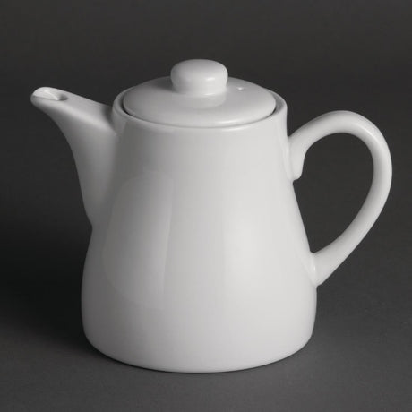 Olympia Whiteware Tea Pot - 17oz (Box 4) U822 - Whisk Hospitality - U822