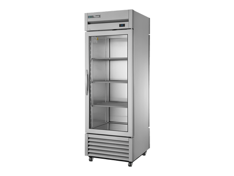 True Refrigeration Upright Pass - Thru Display Refrigerator 1 Glass Door Front 1 Solid Door Rear - T - 23G - PT - HC - FGD01 - Whisk Hospitality - T-23G-PT-HC-FGD01