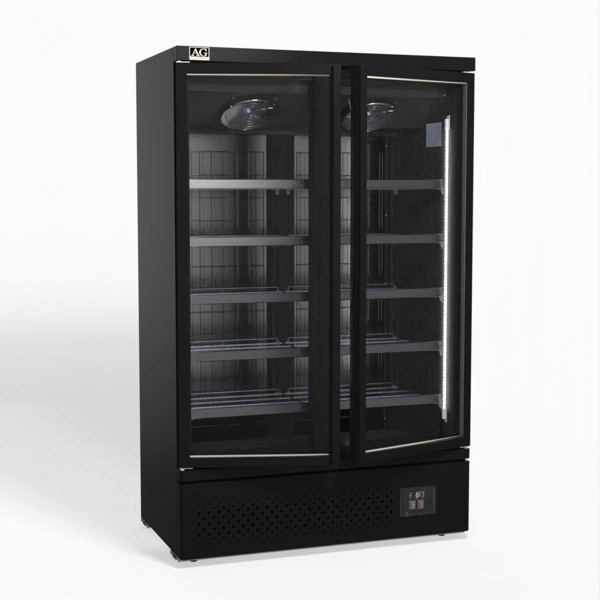 AG Supermarket Two Glass Doors Upright Display Fridge - 1000 Litre CSB1000 - Whisk Hospitality - CSB1000