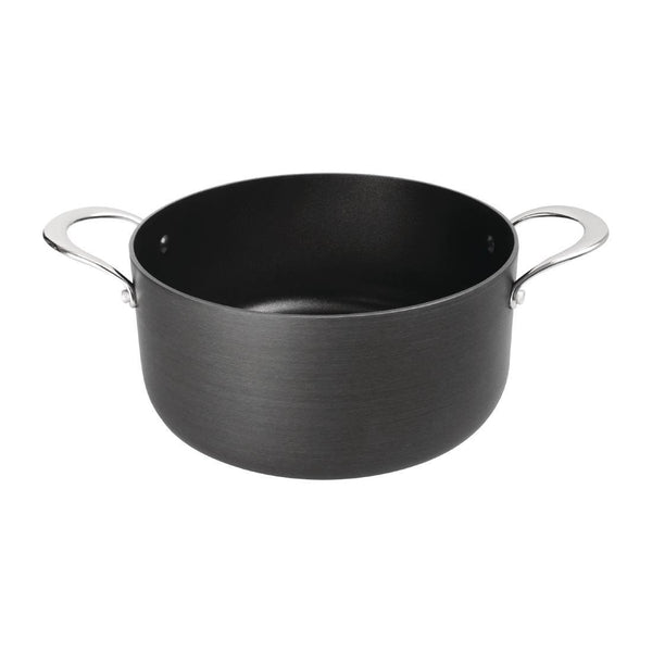 Vogue Non Stick Casserole Pan Anodised Aluminium - 240mm 9 1/2" CN950 - Whisk Hospitality - CN950