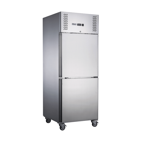 FED-X S/S Two half Door Upright Freezer - XURF600S1V - Whisk Hospitality - XURF600S1V