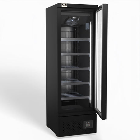 AG Supermarket Single Glass Door Upright Display Fridge - 450 Litre CSB450 - Whisk Hospitality - CSB450