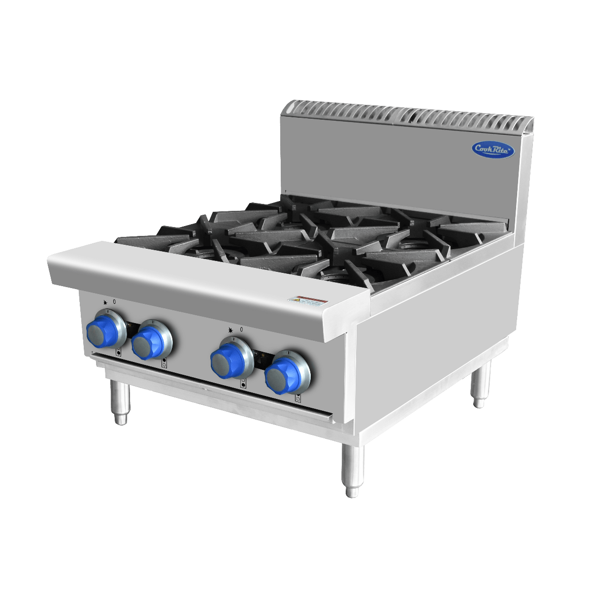 Cookrite OPEN 4 BURNER COOK TOPS LPG AT80G4B - C - LPG - Whisk Hospitality - AT80G4B-C-LPG