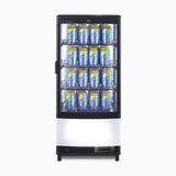 Bromic Countertop Fridge - 80L - 1 Door - Curved Glass - Black - Whisk Hospitality - CT0080G4BC-NR