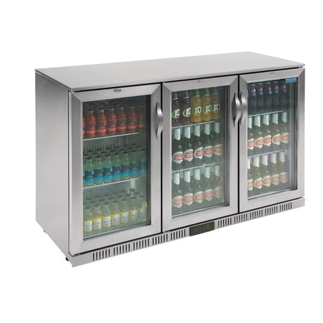 Polar G - Series Back Bar Cooler with Hinged Doors Stainless Steel 330Ltr GL009 - A - Whisk Hospitality - GL009-A