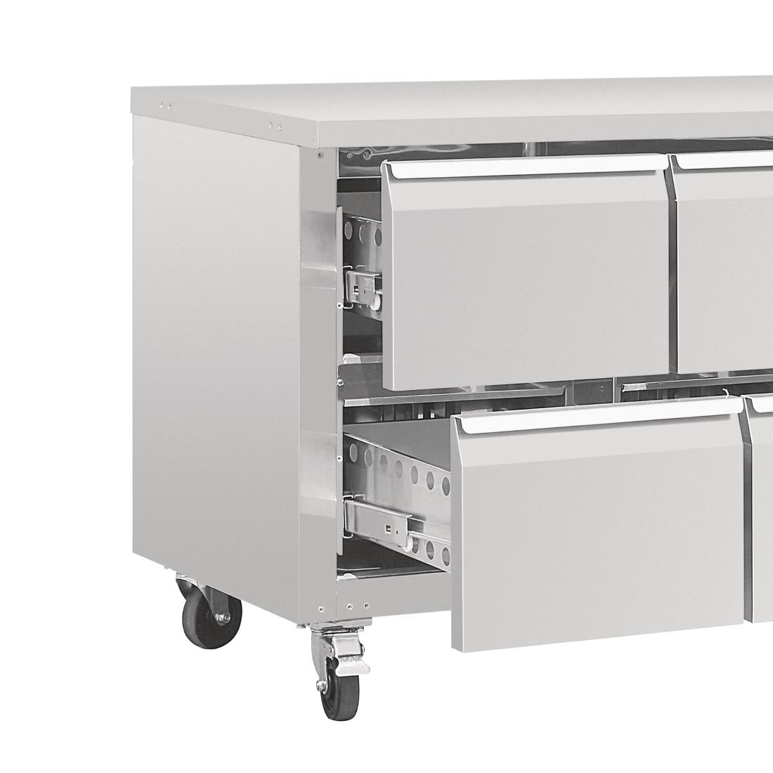 Polar U - Series Eight Drawer Gastronorm Counter Fridge DA549 - A - Whisk Hospitality - DA549-A