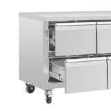 Polar U - Series Eight Drawer Gastronorm Counter Fridge DA549 - A - Whisk Hospitality - DA549-A