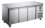 FED - X Stainless Steel Three Door Bench Freezer - XUB7F18S3V - Whisk Hospitality - XUB7F18S3V