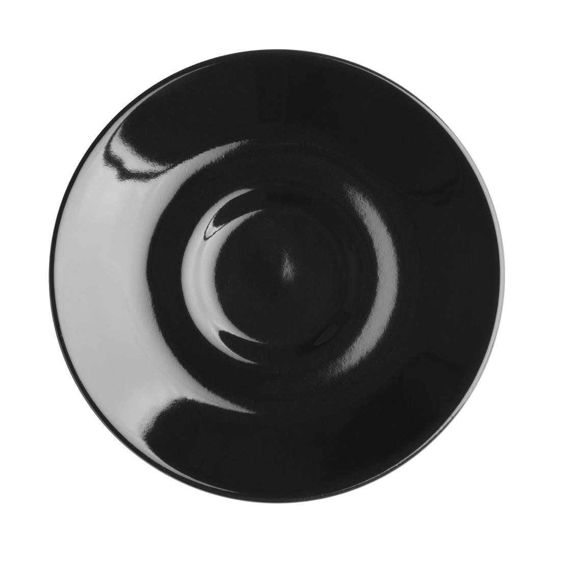 Olympia Cafe Espresso Saucer Black (Fits CU952) (Box 12) CU955 - Whisk Hospitality - CU955