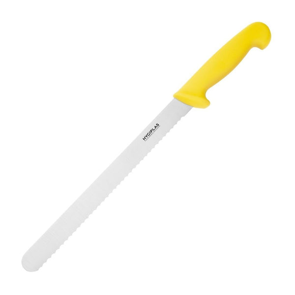 Hygiplas Slicer Serrated Yellow - 12" C811 - Whisk Hospitality - C811