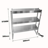 Benchstar Commercial Food Warmer with 6 Lamps – FW6L - 093 - Whisk Hospitality - FW6L-093
