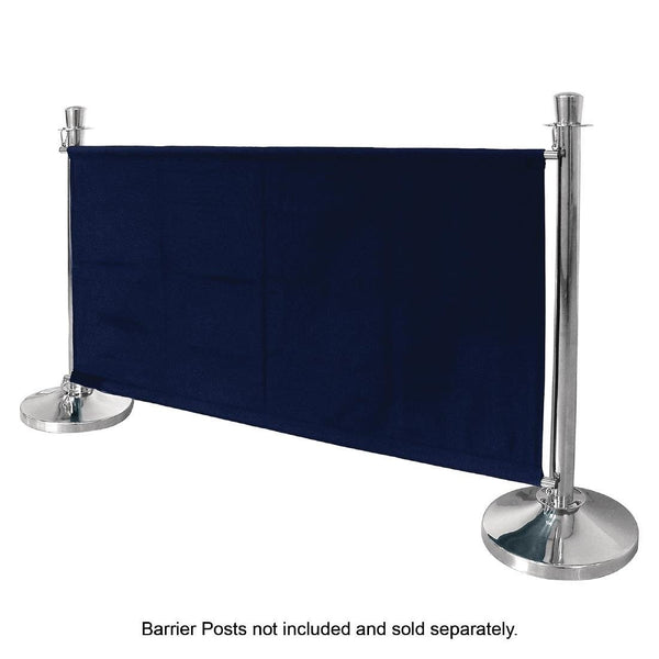 Bolero Dark Blue Banner with St/St Fixings DL480 - Whisk Hospitality - DL480