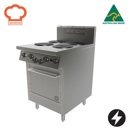 GOLDSTEIN PE4S20FF | 505MM (20") FAN FORCED OVEN RANGES | ELECTRIC - Whisk Hospitality - PE4S20FF