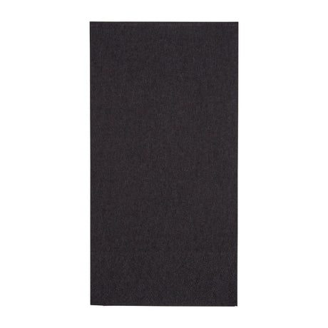 Fiesta Recyclable 40cm 2 ply 8 Fold Black Dinner Napkin (Pack 2000) FE249 - Whisk Hospitality - FE249