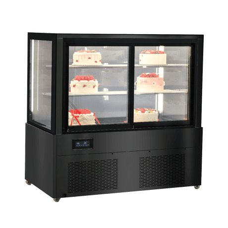 CDM212 Three Tiers Cake Display Refrigerators – Mirror Display - Whisk Hospitality - CDM212