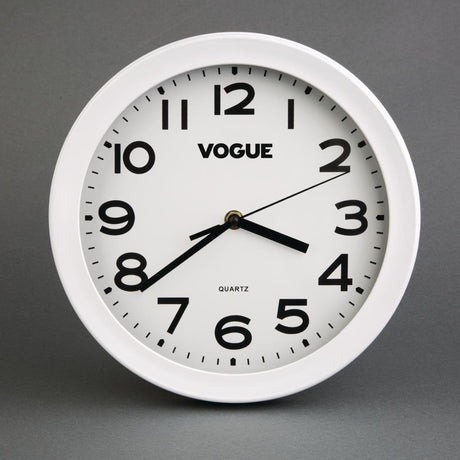 Vogue Kitchen Wall Clock - 250mm 10" K978 - Whisk Hospitality - K978