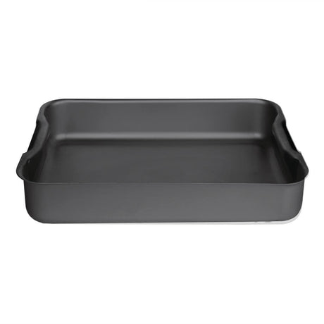 Vogue Baking Dish Hard Anodised - 370x265x70mm 14 1/2x10 1/2x2 3/4" C058 - Whisk Hospitality - C058