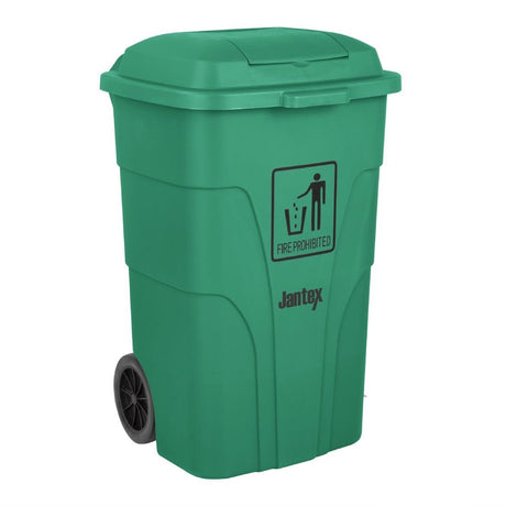 Jantex Waste Bin with Foot Pedal Lid Green - 120Ltr HC924 - Whisk Hospitality - HC924