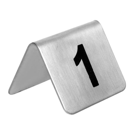 Table Numbers Set St/St - 1 - 10 U046 - Whisk Hospitality - U046