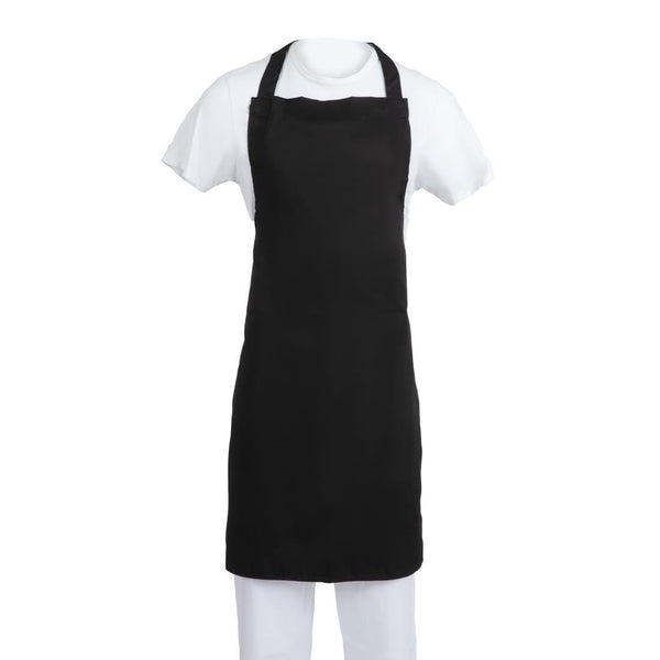 Whites Black Bib Apron XL B887 - Whisk Hospitality - B887