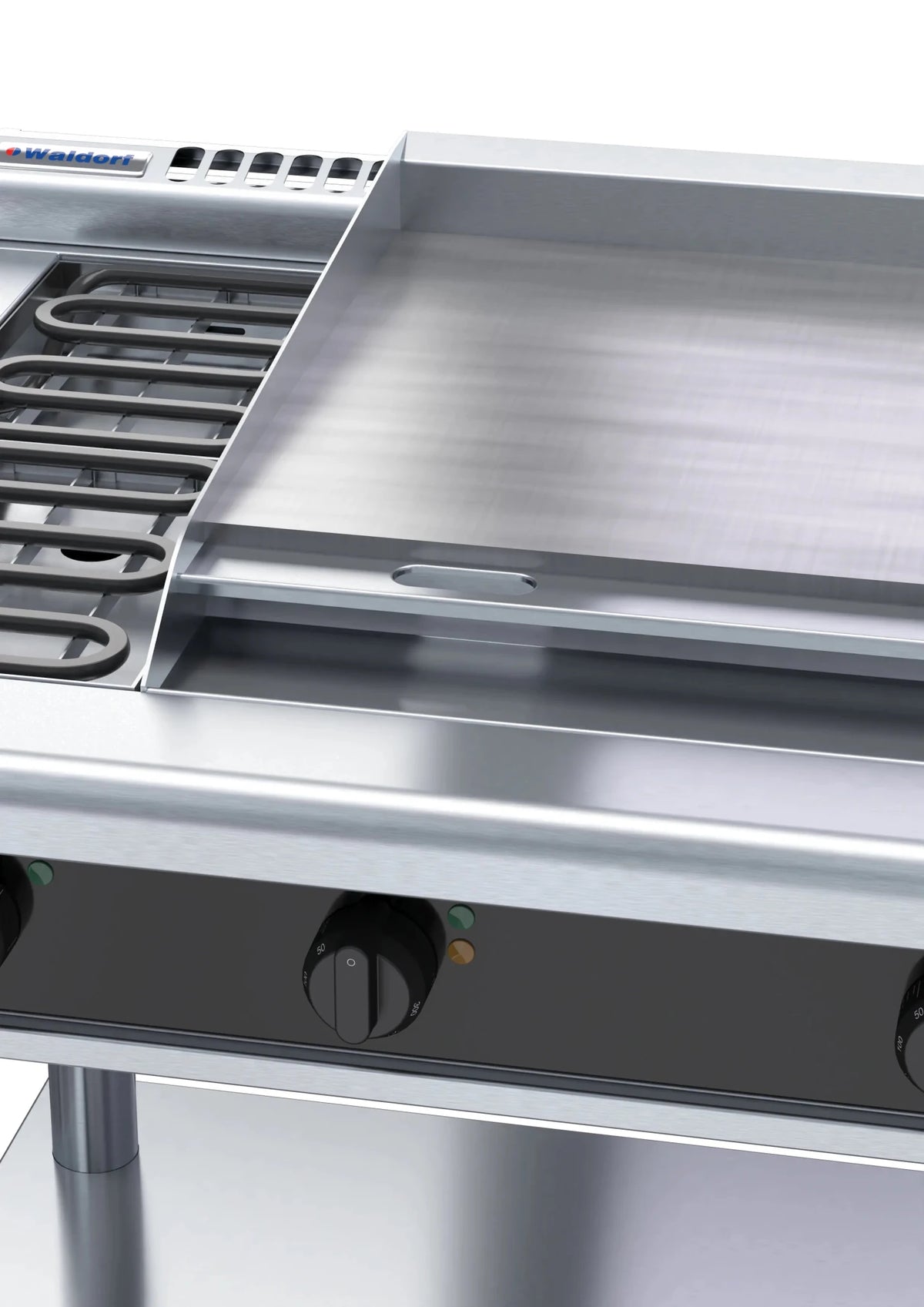Waldorf Bold Rnlb8606E Ls 900Mm Electric Cooktop Low Back Version Leg Stand - Whisk Hospitality - RNLB8606E-LS