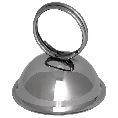 Menu Card Holder Ring Dome St/St - 60mm DM220 - Whisk Hospitality - DM220