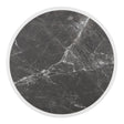 Bolero Dark Granite Effect Outdoor Fibre Glass Table Top White Trim Round 580mm DL487 - Whisk Hospitality - DL487
