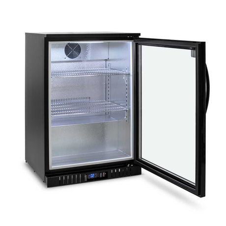 AG Single Door Bar Fridge - Black Body & Doors BEER1 - Whisk Hospitality - BEER1