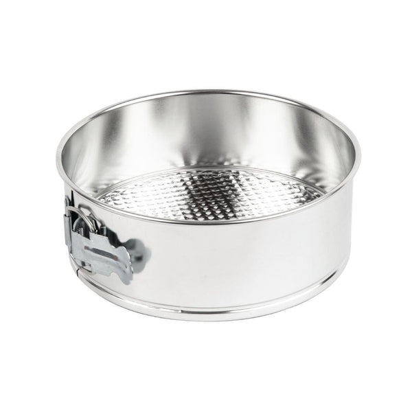 Vogue Vogue Spring Form Cake Tin Silver - 200mm 8" E845 - Whisk Hospitality - E845
