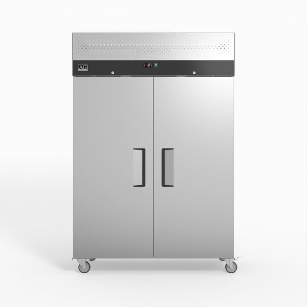 AG 1000 Litre Upright Double Stainless Steel Door Fridge GNX1000TN - Whisk Hospitality - GNX1000TN