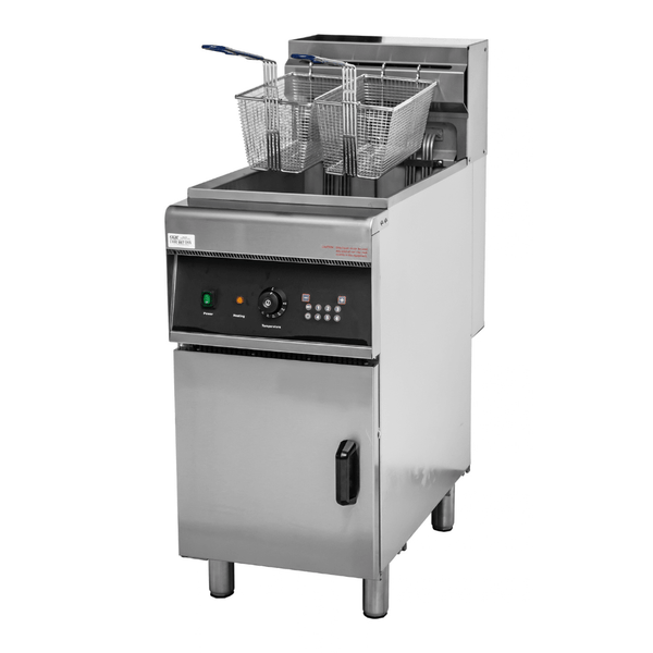 Brenner 28L Single Vat Electric Fryer with Cold Zone EF-28-FH - Whisk Hospitality - EF-28-FH