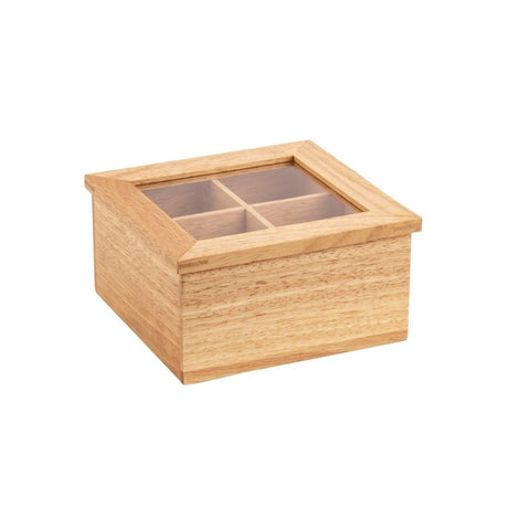 Olympia Mini Tea Box with Lid - 90x200x160mm 3 1/2x8x6 1/4" GL089 - Whisk Hospitality - GL089