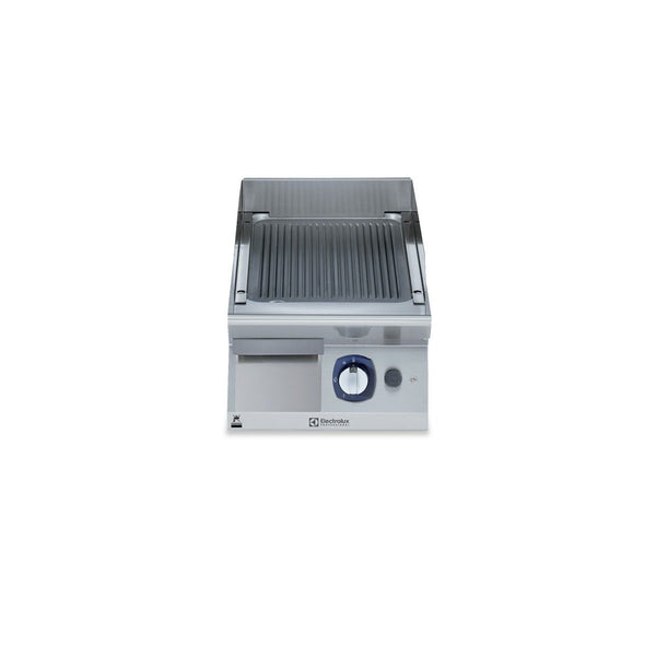 Electrolux 700XP Gas Griddle Plate with Ribbed Brushed Chrome Plate 400mm E7IILAAOMCA - Whisk Hospitality - E7IILAAOMCA