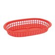 Olympia Kristallon PP Food Basket Red - 275x175mm 10 1/2x 7" (Pack 6) GH967 - Whisk Hospitality - GH967