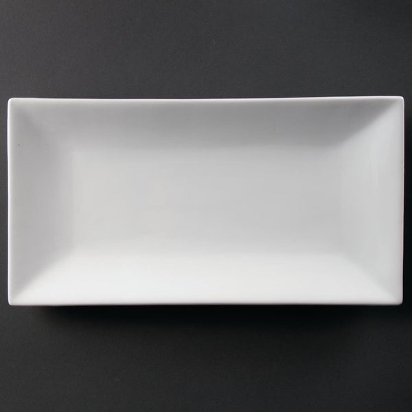 Olympia Serving Platters Rectangle Platter - 38x20cm 15x8" (Box 1) CC896 - Whisk Hospitality - CC896