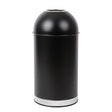 Bolero Steel Bullet Bin with Open Lid (Black) - 40Ltr CW954 - Whisk Hospitality - CW954