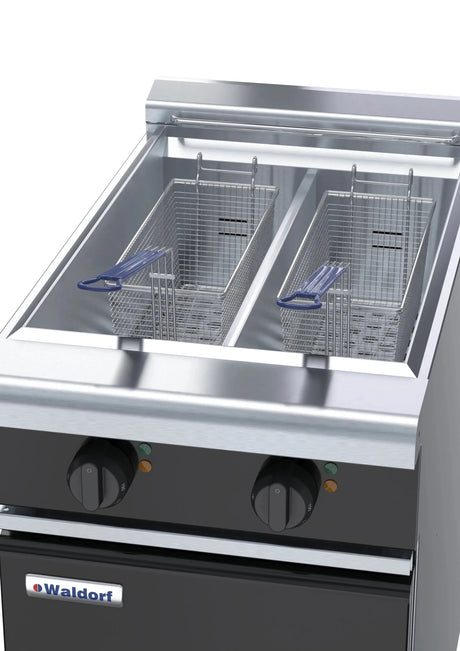Waldorf Bold Fnlb8224E 450Mm Twin Pan Electric Fryer Low Back Version - Whisk Hospitality - FNLB8224E
