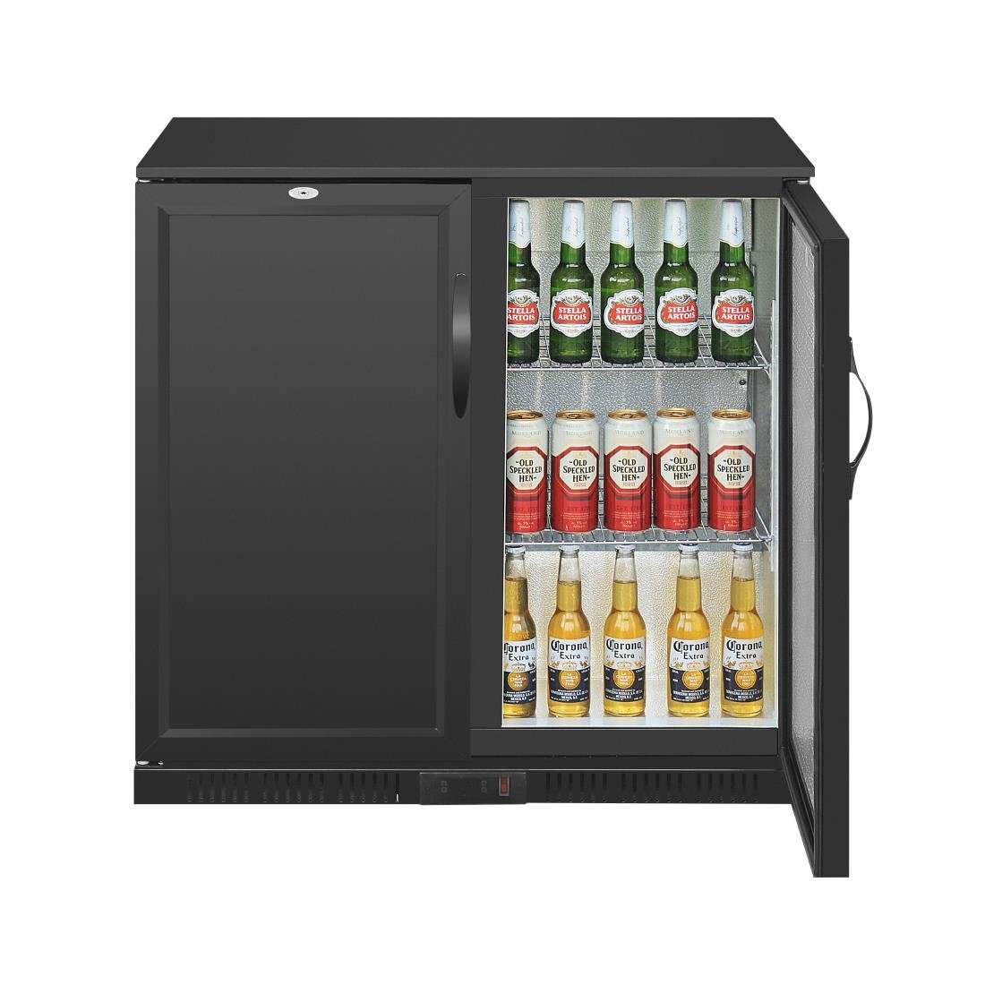 Polar G - Series Back Bar Cooler with Solid Doors - 208Ltr GL016 - A - Whisk Hospitality - GL016-A