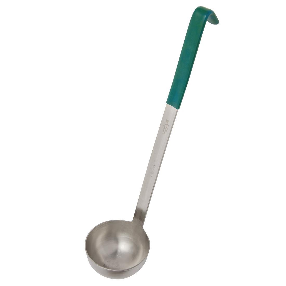 Vogue Heavy Duty Ladle Teal St/St - 180ml 6fl oz CD148 - Whisk Hospitality - CD148