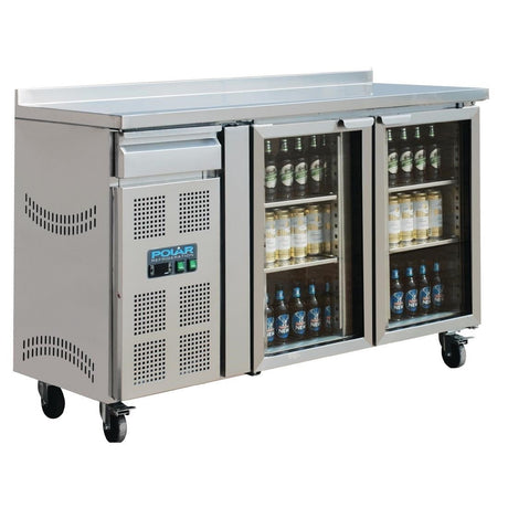 Polar U - Series Premium Bar Fridge 2 Door St/St 366Ltr CK490 - A - Whisk Hospitality - CK490-A