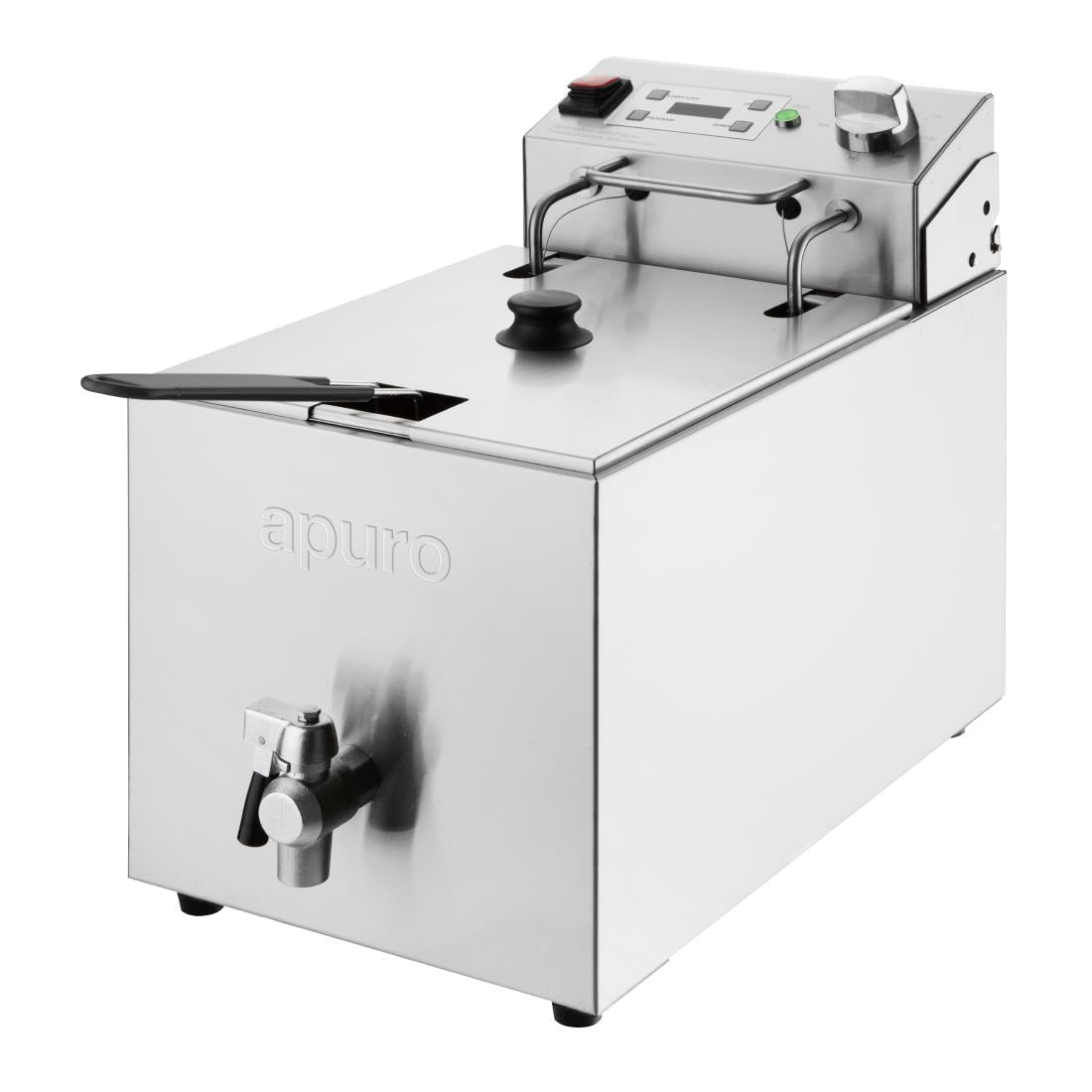 Apuro Single Electric Fryer with Timer - 8Ltr - 2.9kW CU620 - A - Whisk Hospitality - CU620-A
