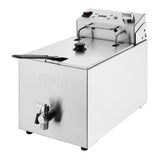 Apuro Single Electric Fryer with Timer - 8Ltr - 2.9kW CU620 - A - Whisk Hospitality - CU620-A