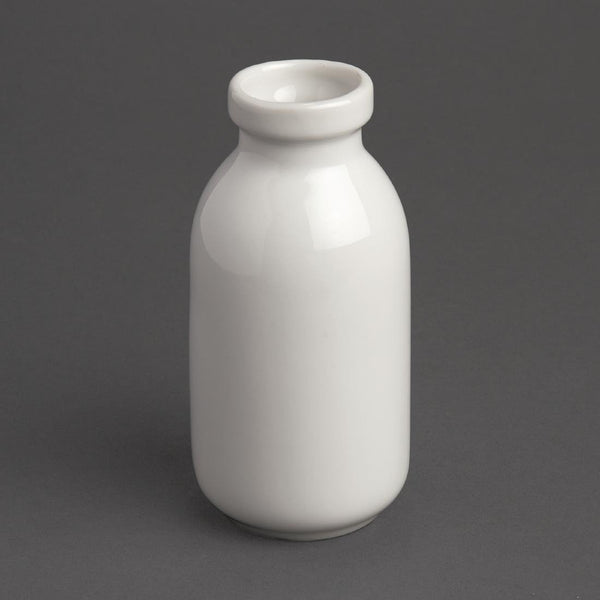 Olympia White Mini Milk Bottle - 145ml 5oz (Box 12) GM368 - Whisk Hospitality - GM368