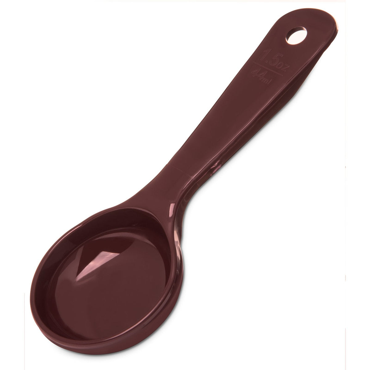 492201 Carlisle Measure Miser Brown Measuring solid spoon with short handle 45mL Capacity - Whisk Hospitality - 492201
