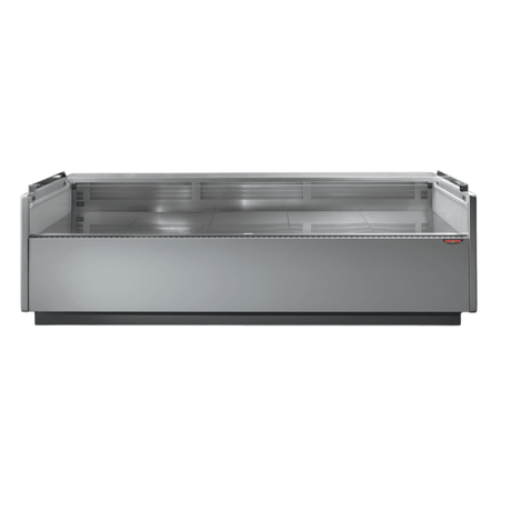 Tecnodom Serie MR80 Black 1520mm Self - serving Deli Display with Storage and Castors - TDMR - 0815SELF - Whisk Hospitality - TDMR-0815SELF
